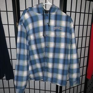 Supreme insulated button down hoodie.